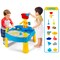 Costway Kids Sand and Water Table Activity Table Sandbox w/ 18 Pcs Accessories